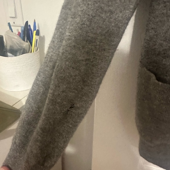 Grey babaton cashmere blend cardigan - Picture 5 of 5